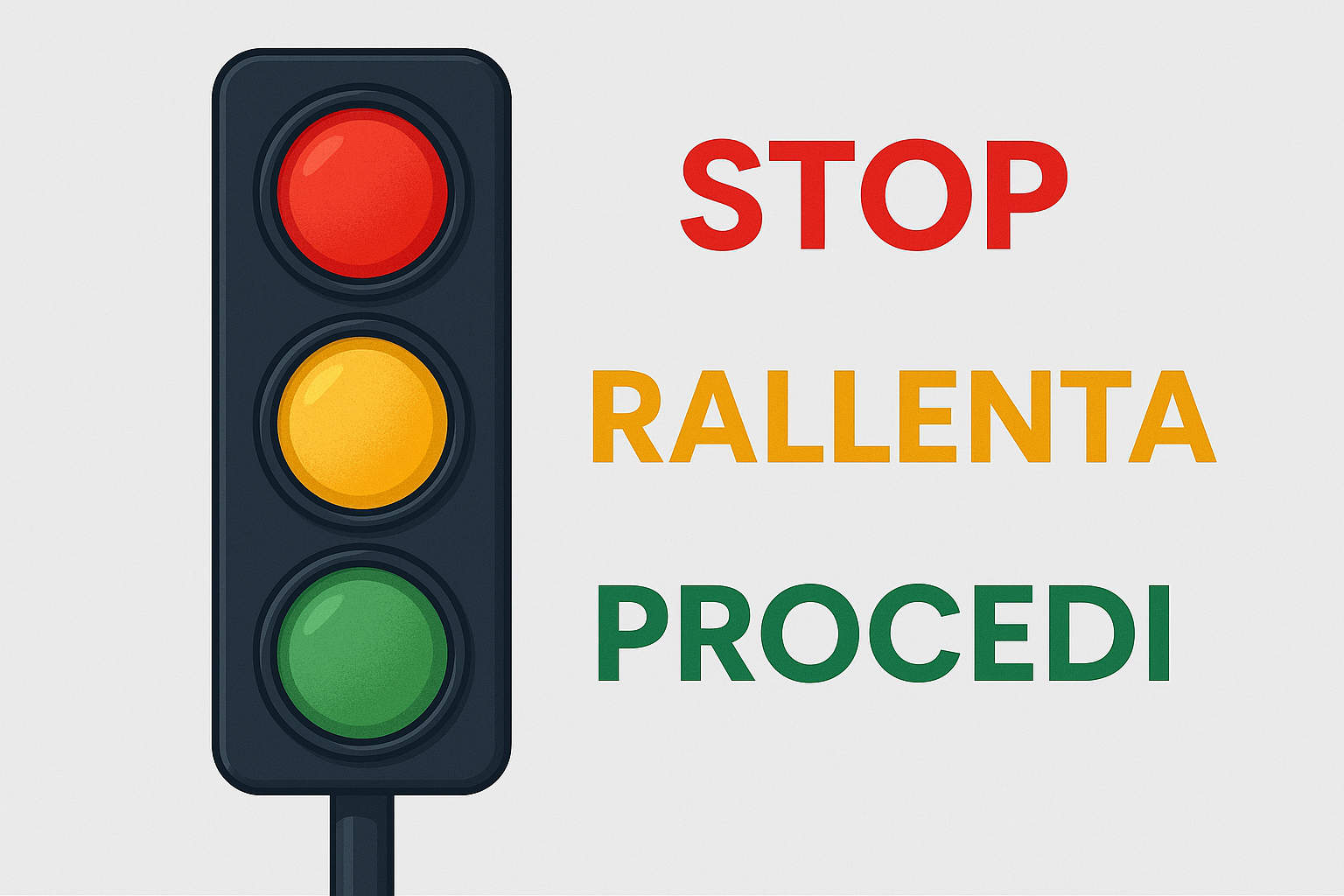 Esempio del semaforo nella semiotica