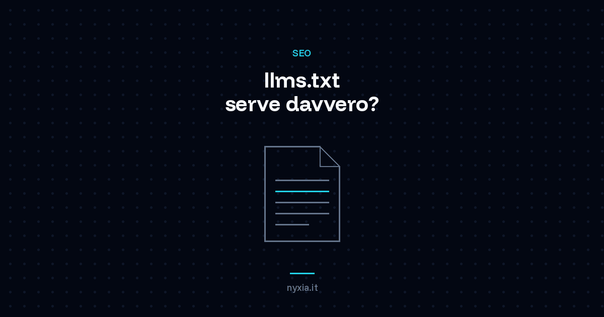 llms.txt — il file che parla ai modelli linguistici