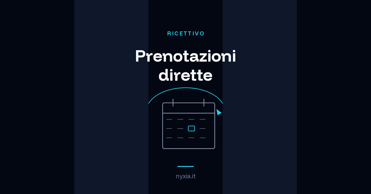 Un calendario di disponibilit&agrave; con una linea diretta che scavalca l'intermediario