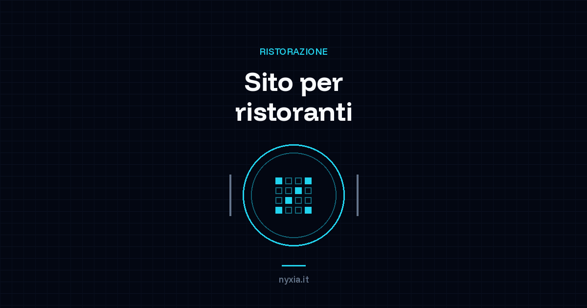 Un piatto visto dall'alto con dentro la griglia di un menù digitale