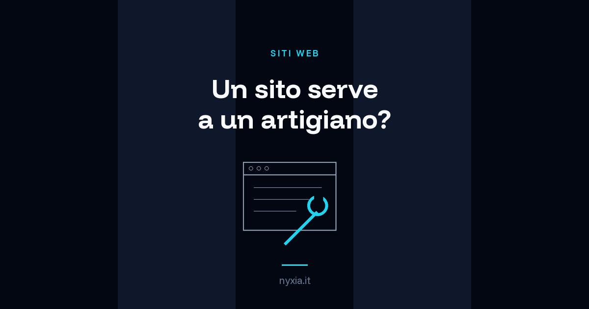 Una chiave inglese davanti a una finestra di browser con poche righe di testo