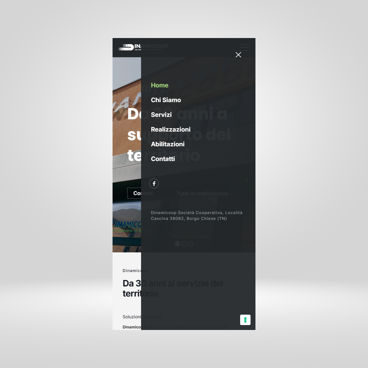 Anteprima nuovo sito Dinamicoop