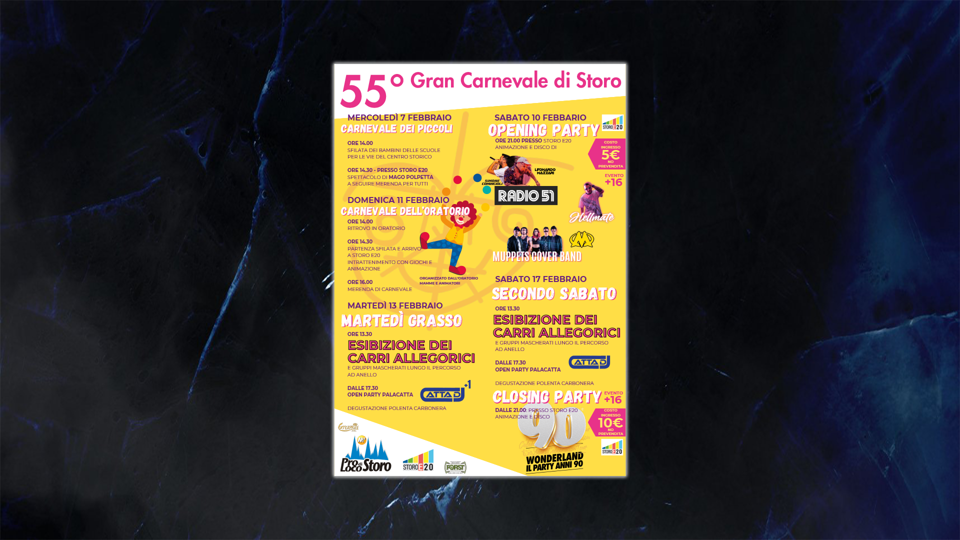 55° Gran Carnevale di Storo Volantino a3